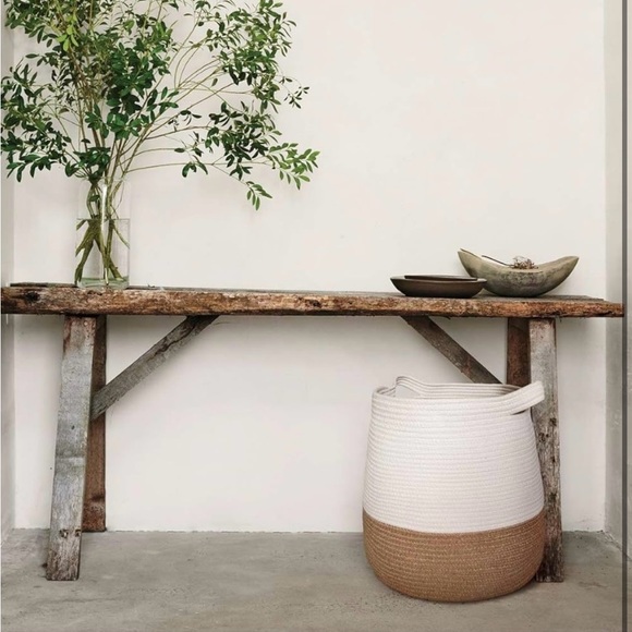 Large Woven Rope Basket with Handles - Picture 2 of 6